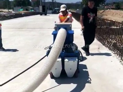 Mobile pavement shot blasting